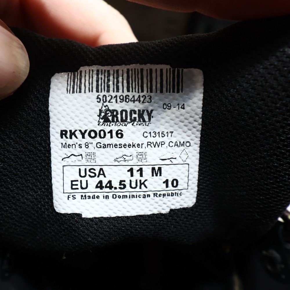 Rocky GameSeeker Hunting Boots Mens 11 Camo Nylon Waterproof RKY0016 New - Picture 7 of 16
